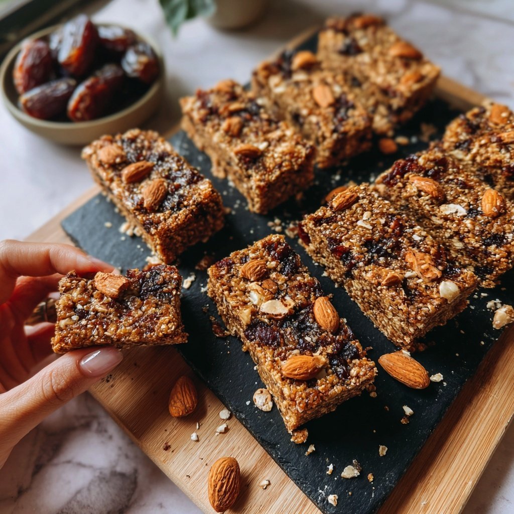 Healthy No Bake Oat Snack Bars