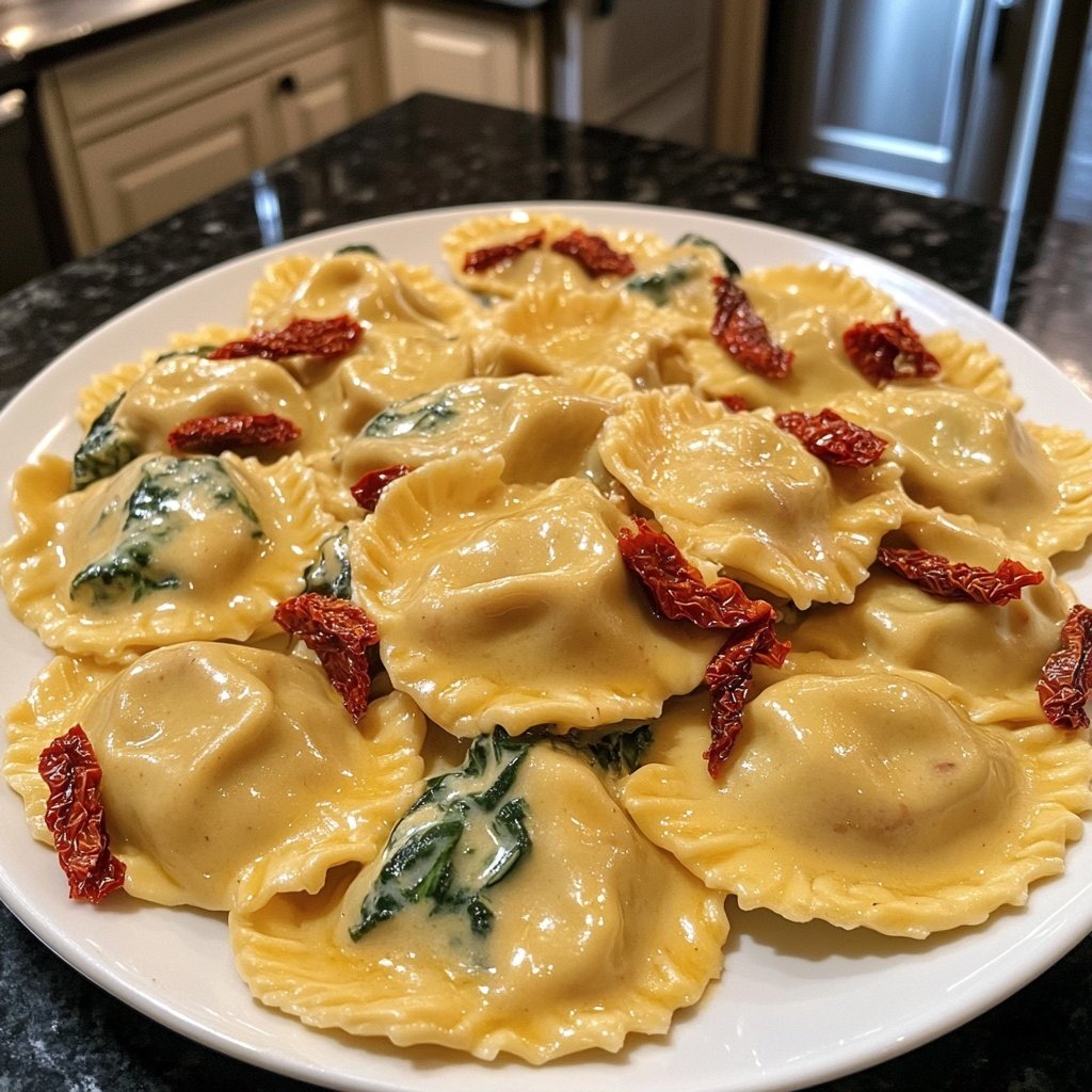 Creamy Tuscan Ravioli