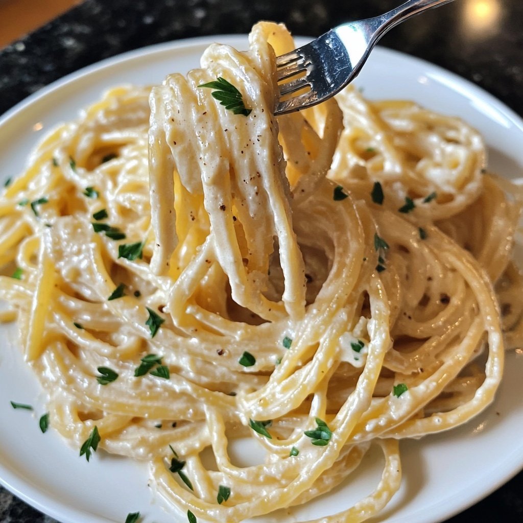 Easy Creamy Garlic Pasta
