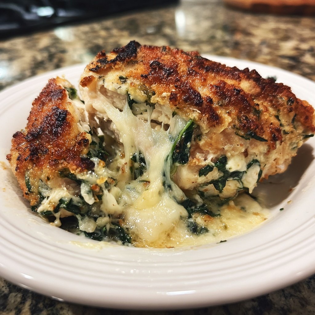 Spinach Artichoke Stuffed Chicken