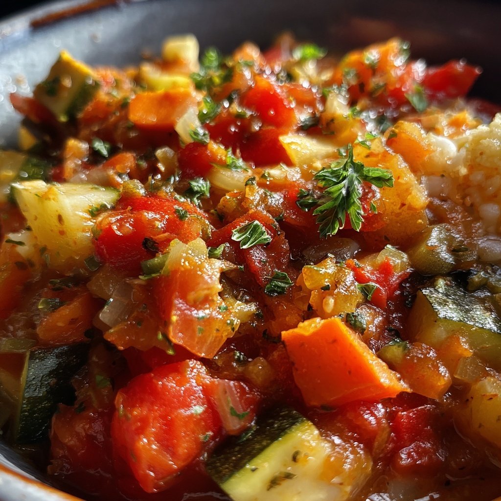 Healthy Crockpot Italian Vegetable Stew
