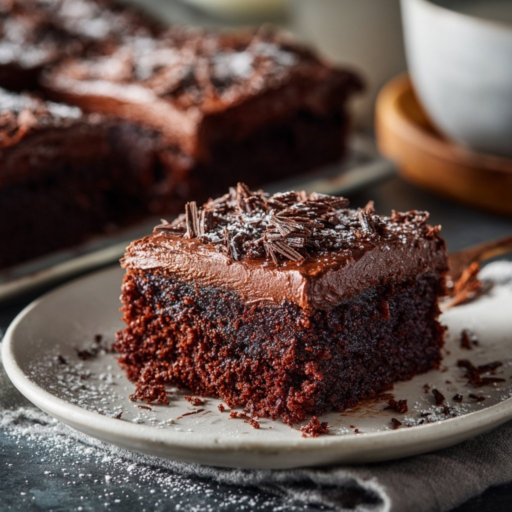Chocolate Sheet Cake With Cocoa