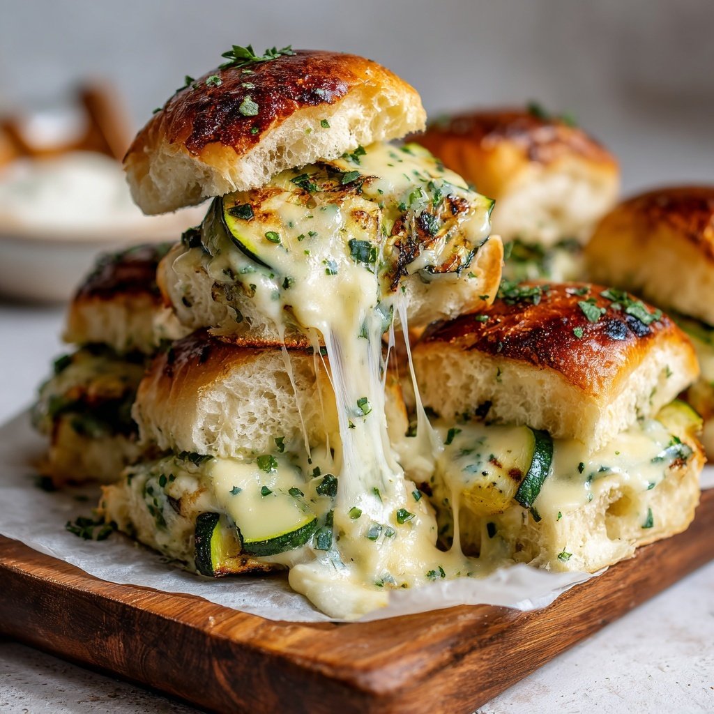 Sliders with Grilled Zucchini