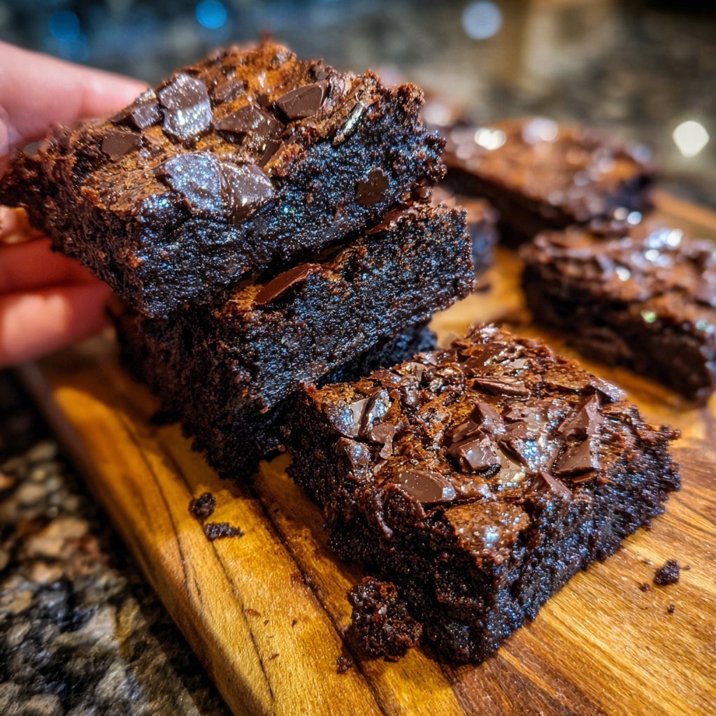 Fudgy Discard Brownies With Cocoa