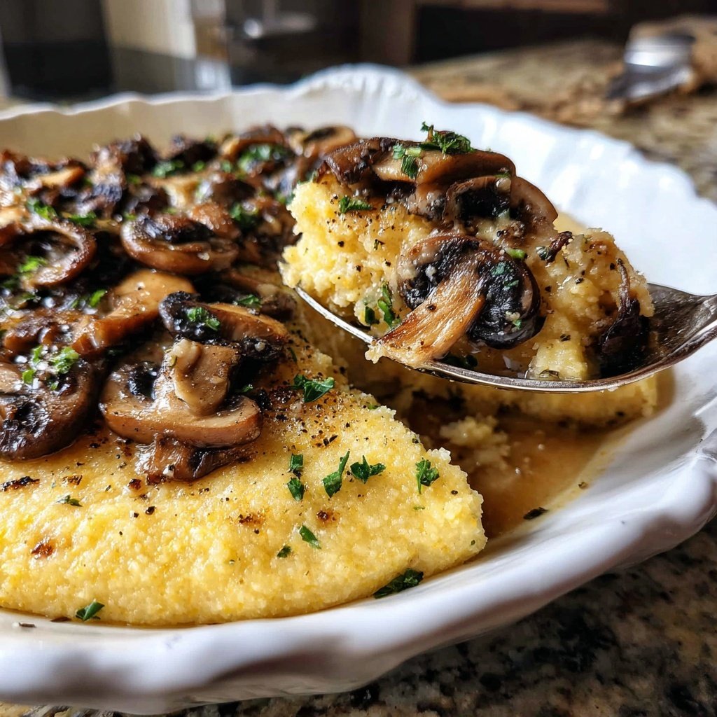 Creamy Polenta with Mushrooms