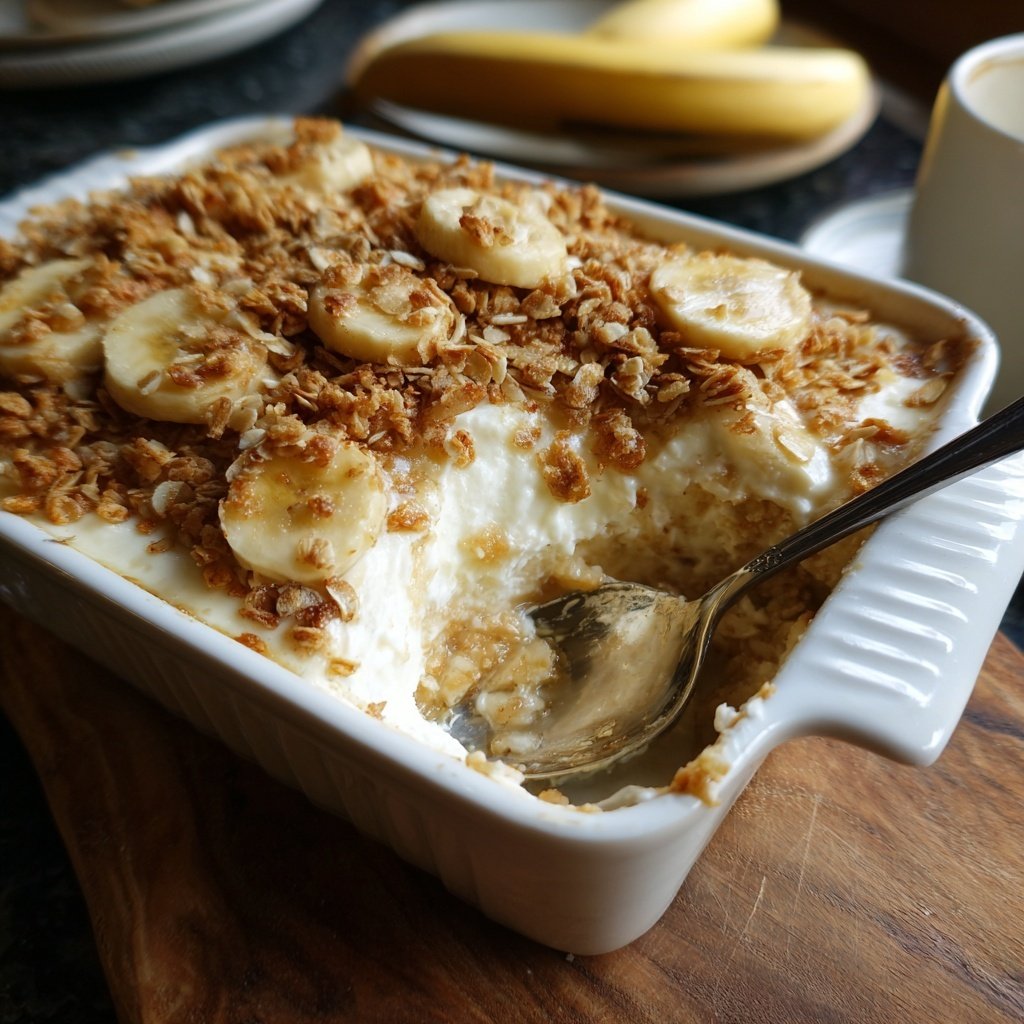 Banana Oat Yogurt Bake