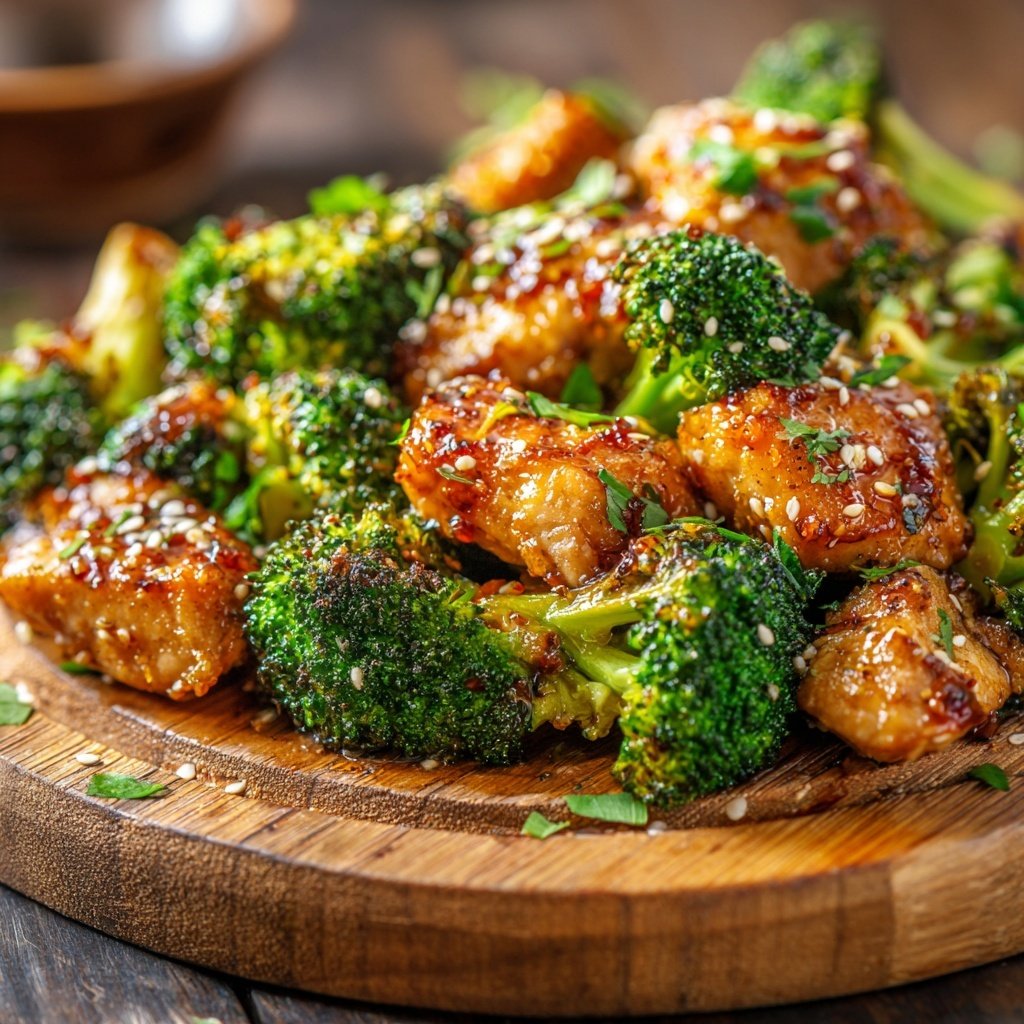 Honey Garlic Chicken And Broccoli