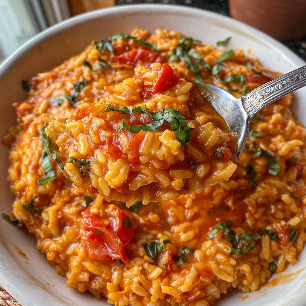 Creamy Tomato Lentil Rice